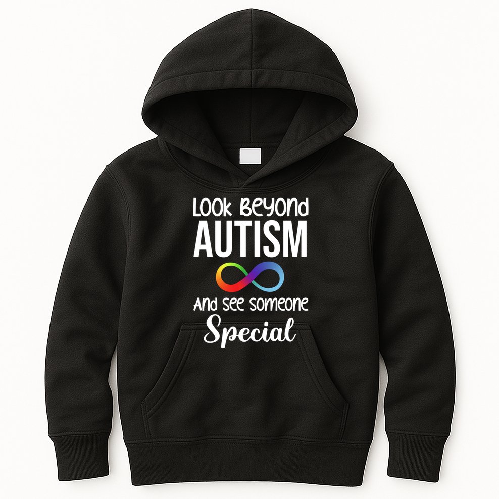Look Beyong Autism And See Someone Special Kids Hoodie
