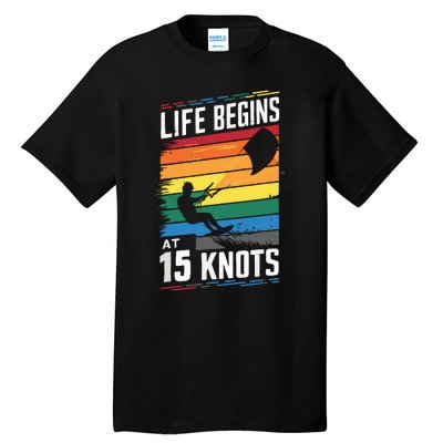 Life Begins At 15 Knots Tall T-Shirt