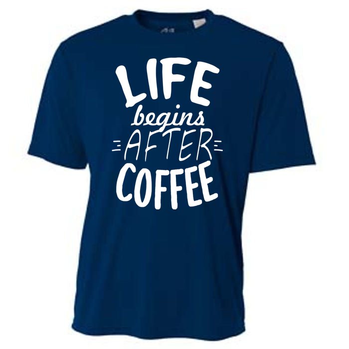 Life Begins After Coffee Cooling Performance Crew T-Shirt