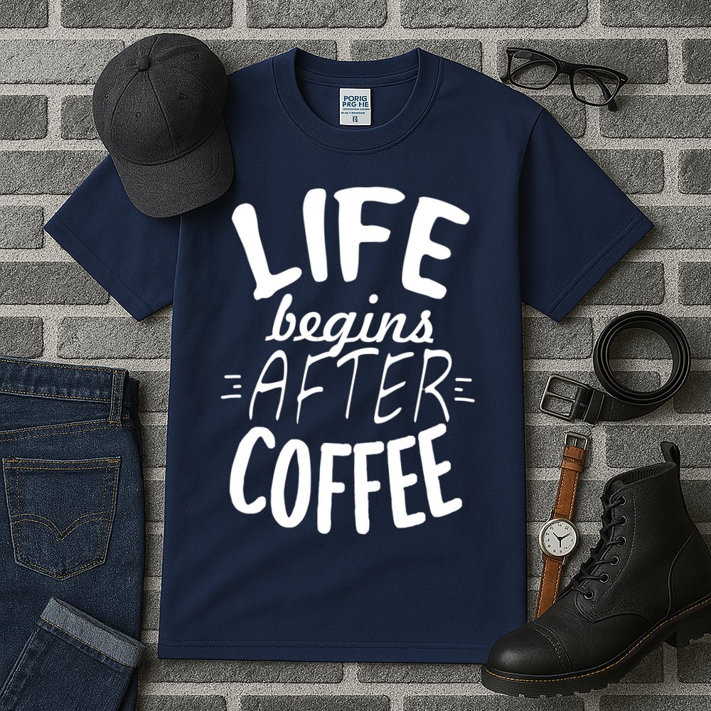 Life Begins After Coffee Tall T-Shirt