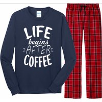 Life Begins After Coffee Long Sleeve Pajama Set