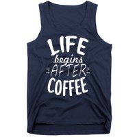 Life Begins After Coffee Tank Top