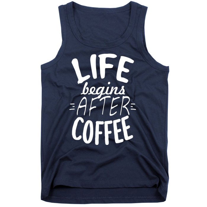 Life Begins After Coffee Tank Top