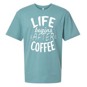 Life Begins After Coffee Sueded Cloud Jersey T-Shirt