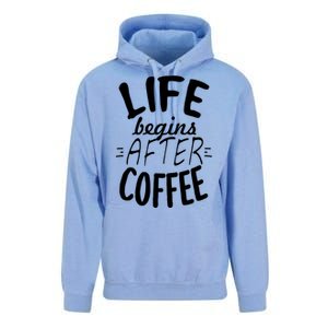 Life Begins After Coffee Unisex Surf Hoodie