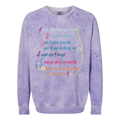 LyricLyfe BACK AT ONE BY BRIAN MCKNIGHT Long Sleeve Colorblast Crewneck Sweatshirt