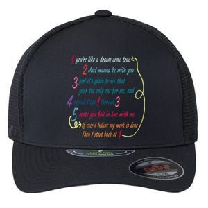 LyricLyfe BACK AT ONE BY BRIAN MCKNIGHT Long Sleeve Flexfit Unipanel Trucker Cap