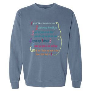 LyricLyfe BACK AT ONE BY BRIAN MCKNIGHT Long Sleeve Garment-Dyed Sweatshirt