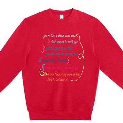 LyricLyfe BACK AT ONE BY BRIAN MCKNIGHT Long Sleeve Premium Crewneck Sweatshirt