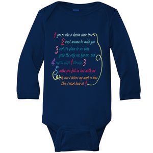 LyricLyfe BACK AT ONE BY BRIAN MCKNIGHT Long Sleeve Baby Long Sleeve Bodysuit