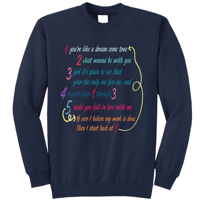 LyricLyfe BACK AT ONE BY BRIAN MCKNIGHT Long Sleeve Tall Sweatshirt