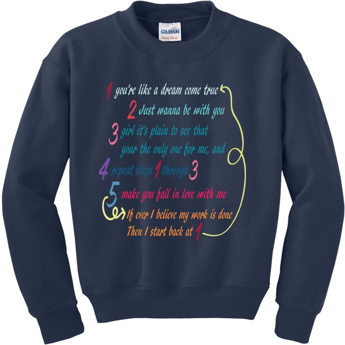 LyricLyfe BACK AT ONE BY BRIAN MCKNIGHT Long Sleeve Kids Sweatshirt