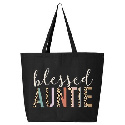 Leopard Blessed Auntie Aunt gift for mother''s day 25L Jumbo Tote