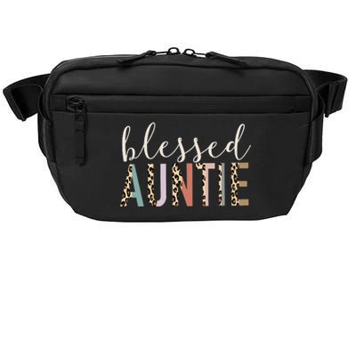 Leopard Blessed Auntie Aunt gift for mother''s day Crossbody Pack