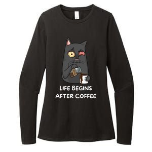 Life Begins After Coffee Womens CVC Long Sleeve Shirt