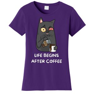 Life Begins After Coffee Women's T-Shirt