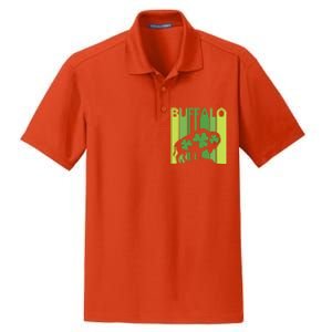 Lucky Buffalo Animal St Patrick's Day Irish Gift Dry Zone Grid Polo