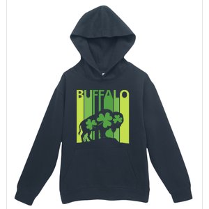 Lucky Buffalo Animal St Patrick's Day Irish Gift Urban Pullover Hoodie