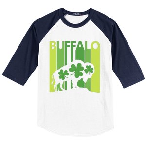 Lucky Buffalo Animal St Patrick's Day Irish Gift Baseball Sleeve Shirt