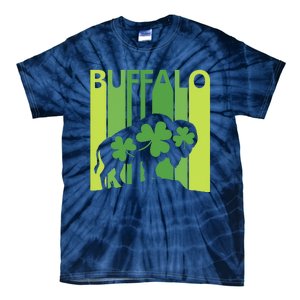 Lucky Buffalo Animal St Patrick's Day Irish Gift Tie-Dye T-Shirt