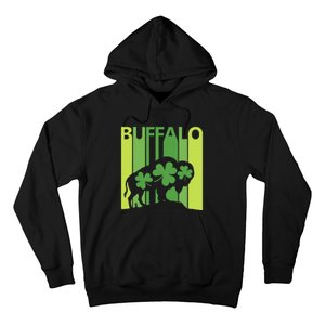 Lucky Buffalo Animal St Patrick's Day Irish Gift Hoodie