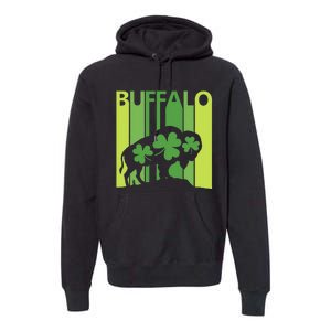 Lucky Buffalo Animal St Patrick's Day Irish Gift Premium Hoodie