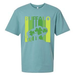 Lucky Buffalo Animal St Patrick's Day Irish Gift Sueded Cloud Jersey T-Shirt