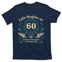 Life Begins At 60 Vintage 60 Years Old 60th Birthday T-Shirt