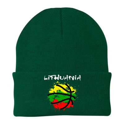 Lithuania Basketball Abstract Lithuania Strong Knit Cap Winter Beanie