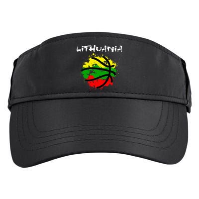 Lithuania Basketball Abstract Lithuania Strong Adult Drive Performance Visor