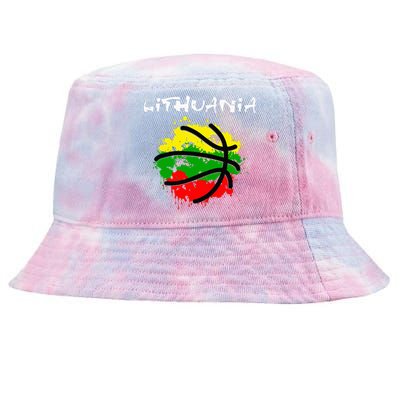 Lithuania Basketball Abstract Lithuania Strong Tie-Dyed Bucket Hat