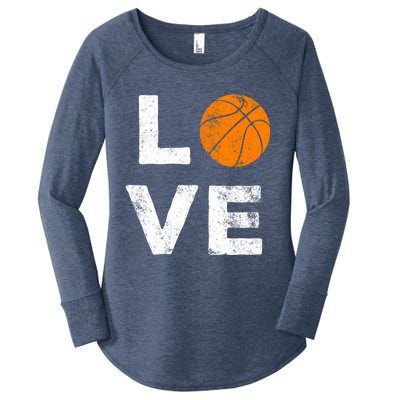 Love Basketball American Team Fan Gift Women's Perfect Tri Tunic Long Sleeve Shirt