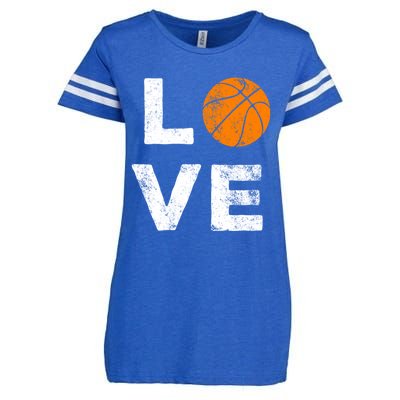 Love Basketball American Team Fan Gift Enza Ladies Jersey Football T-Shirt