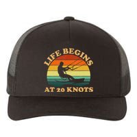 Life Begins At 20 Knots Kiteboarding Yupoong Adult 5-Panel Trucker Hat