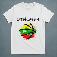 Lithuania Basketball Abstract Lithuania Strong Basketball T-Shirt
