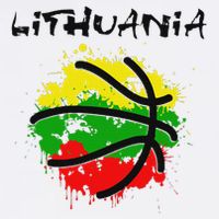 Lithuania Basketball Abstract Lithuania Strong Basketball T-Shirt