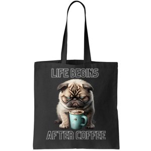 Life Begins After Coffee, Coffee Lover Tote Bag