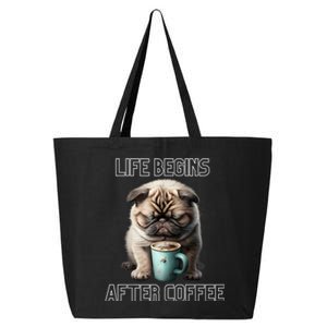 Life Begins After Coffee, Coffee Lover 25L Jumbo Tote