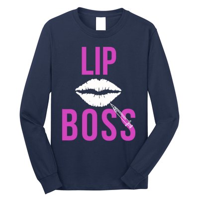 Lip Boss Aesthetic Nurse Injector Botox Filler Pullover Hoodie Long Sleeve Shirt