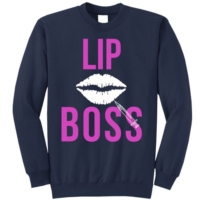 Lip Boss Aesthetic Nurse Injector Botox Filler Pullover Hoodie Sweatshirt