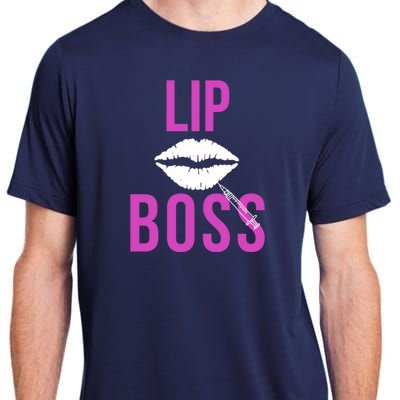 Lip Boss Aesthetic Nurse Injector Botox Filler Pullover Hoodie Adult ChromaSoft Performance T-Shirt