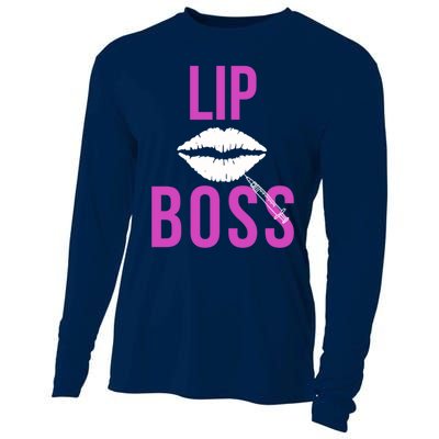 Lip Boss Aesthetic Nurse Injector Botox Filler Pullover Hoodie Cooling Performance Long Sleeve Crew