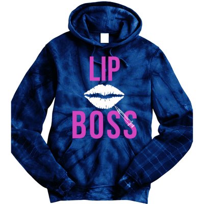 Lip Boss Aesthetic Nurse Injector Botox Filler Pullover Hoodie Tie Dye Hoodie