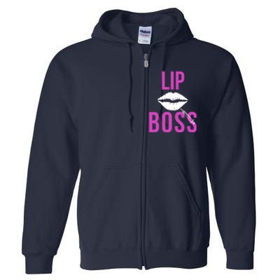 Lip Boss Aesthetic Nurse Injector Botox Filler Pullover Hoodie Full Zip Hoodie