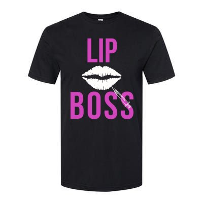 Lip Boss Aesthetic Nurse Injector Botox Filler Pullover Hoodie Softstyle CVC T-Shirt