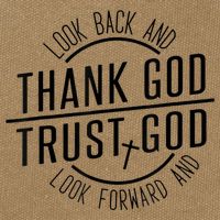 Look Back And Thank God Look Forward And Trust God Cotton Canvas Backpack