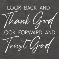 Look Back And Thank God Jesus Christian Faith Inspirational Vector Backpack