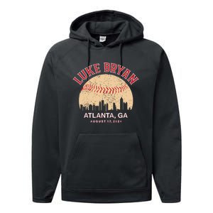 L.U.K.E B.R.Y.A.N Atlanta Ga August 17 2024 Performance Fleece Hoodie