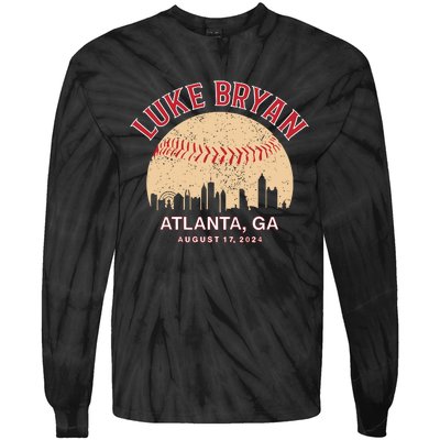 L.U.K.E B.R.Y.A.N Atlanta Ga August 17 2024 Tie-Dye Long Sleeve Shirt