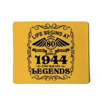 Life Begins At 80 Born In 1944 Year Of Legends Mousepad